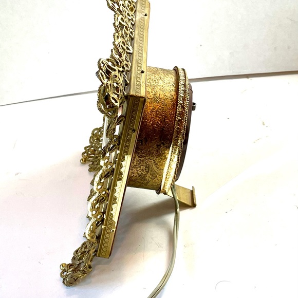 Vintage Gilt Globe Electric Alarm Clock - Picture 3 of 7